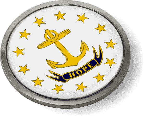 Rhode Island - State Flag Emblem